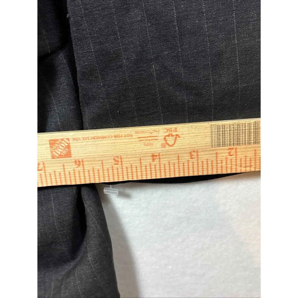 Hardy‎ Amies  Today Inn Vintage Dark Gray pin-stripe Suit Black L42  W37